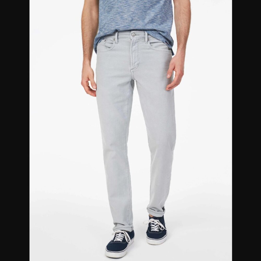 Faherty Men's Stretch Terry 5 Pocket Pant - 31x32 Iron Gray